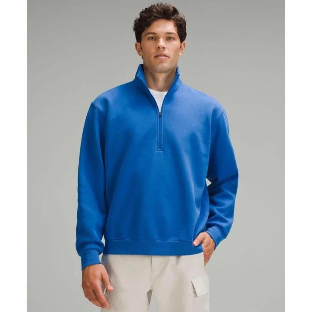 NWT Lululemon Steady State Half Zip Hoodie Blazer Blue Tone BLBT Size XXL